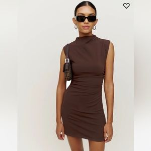 Reformation Alden Dress- Brown
